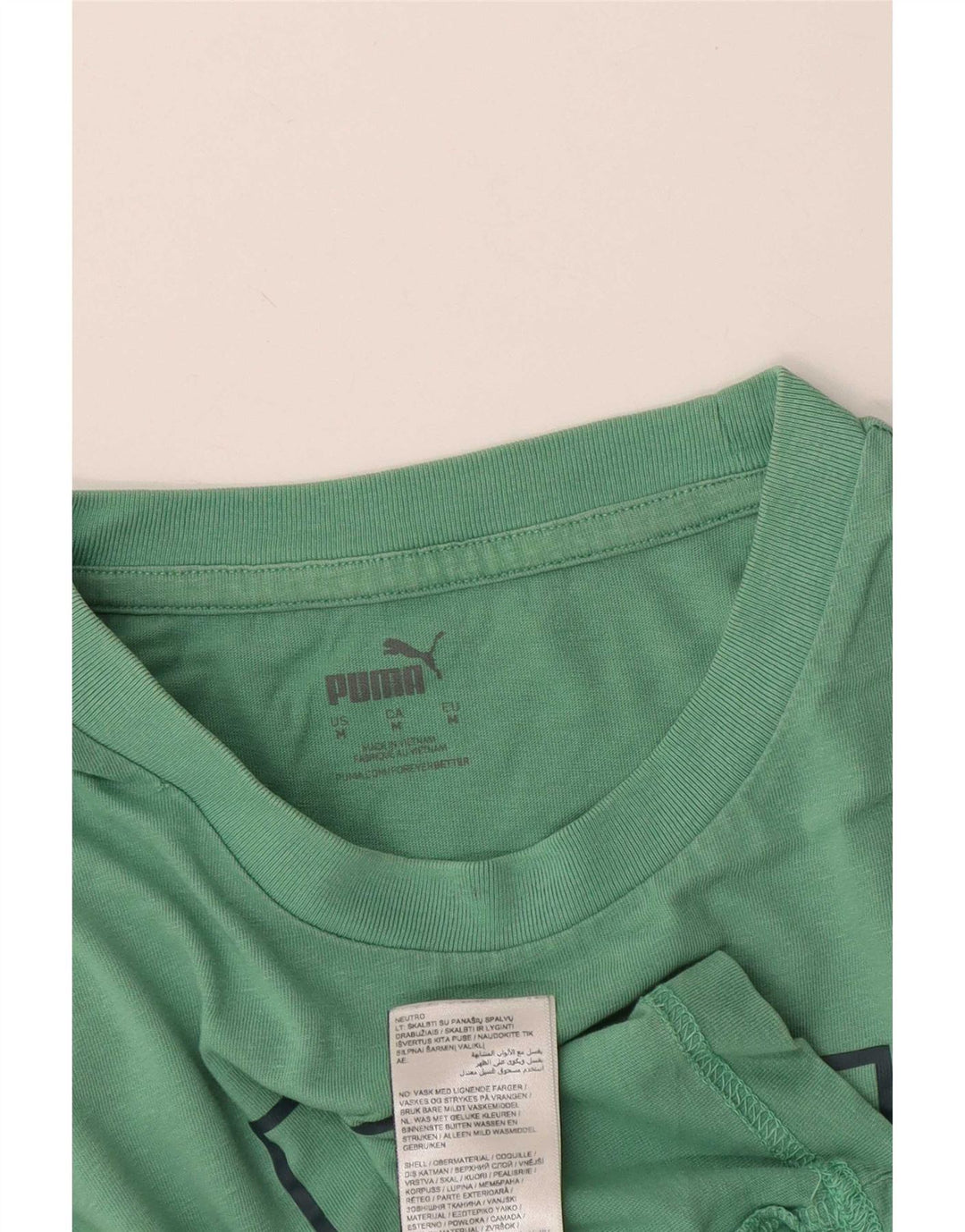 Camiseta masculina Puma Graphic Top Médio Algodão Turquesa