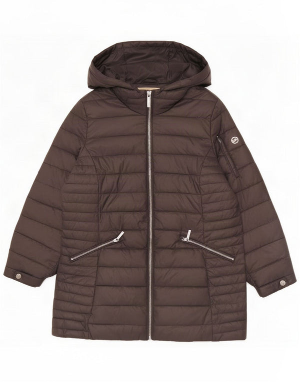 Michael Kors Casaco acolchoado feminino grande Reino Unido 18 XL Preto