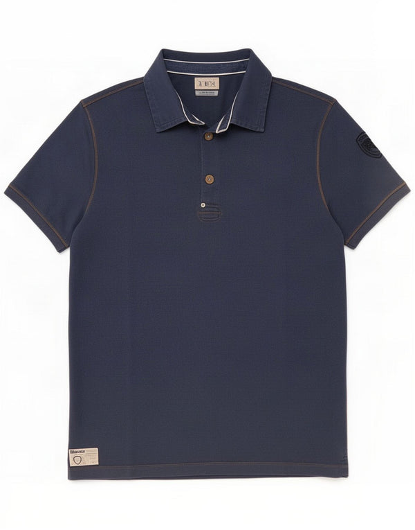 Camisa polo masculina Blauer XL algodão azul