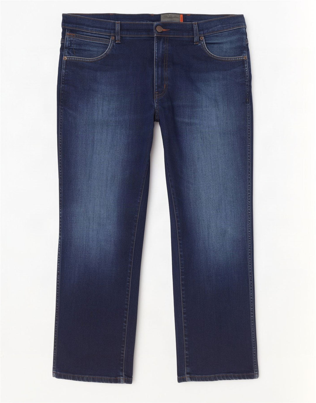 Wrangler Masculino Texas Stretch Straight Jeans W38 L30 Azul Algodão