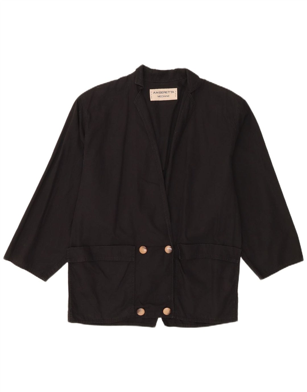 Anne Marie Beretta Jaqueta blazer feminina oversized IT 36 XS preta