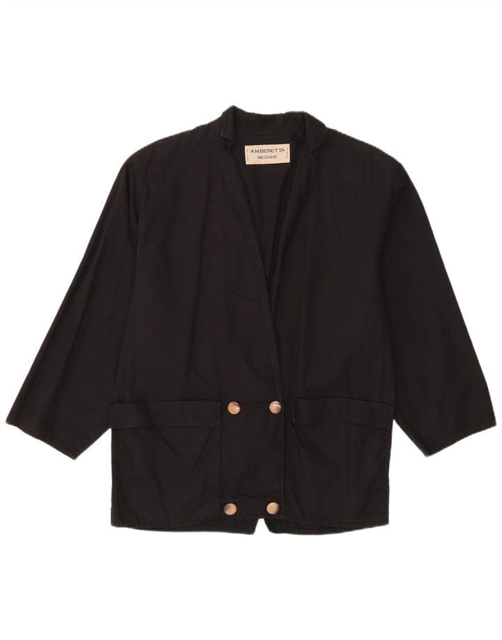 Anne Marie Beretta Jaqueta blazer feminina oversized IT 36 XS preta