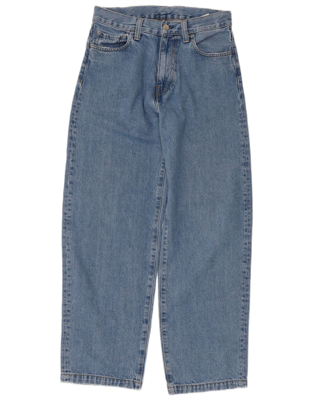 Calça jeans feminina de cintura alta CARHARTT W27 L28 algodão azul