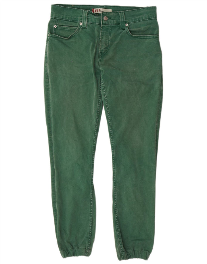 LEVI'S Masculino 511 Joggers Slim Jeans W32 L29 Algodão Verde