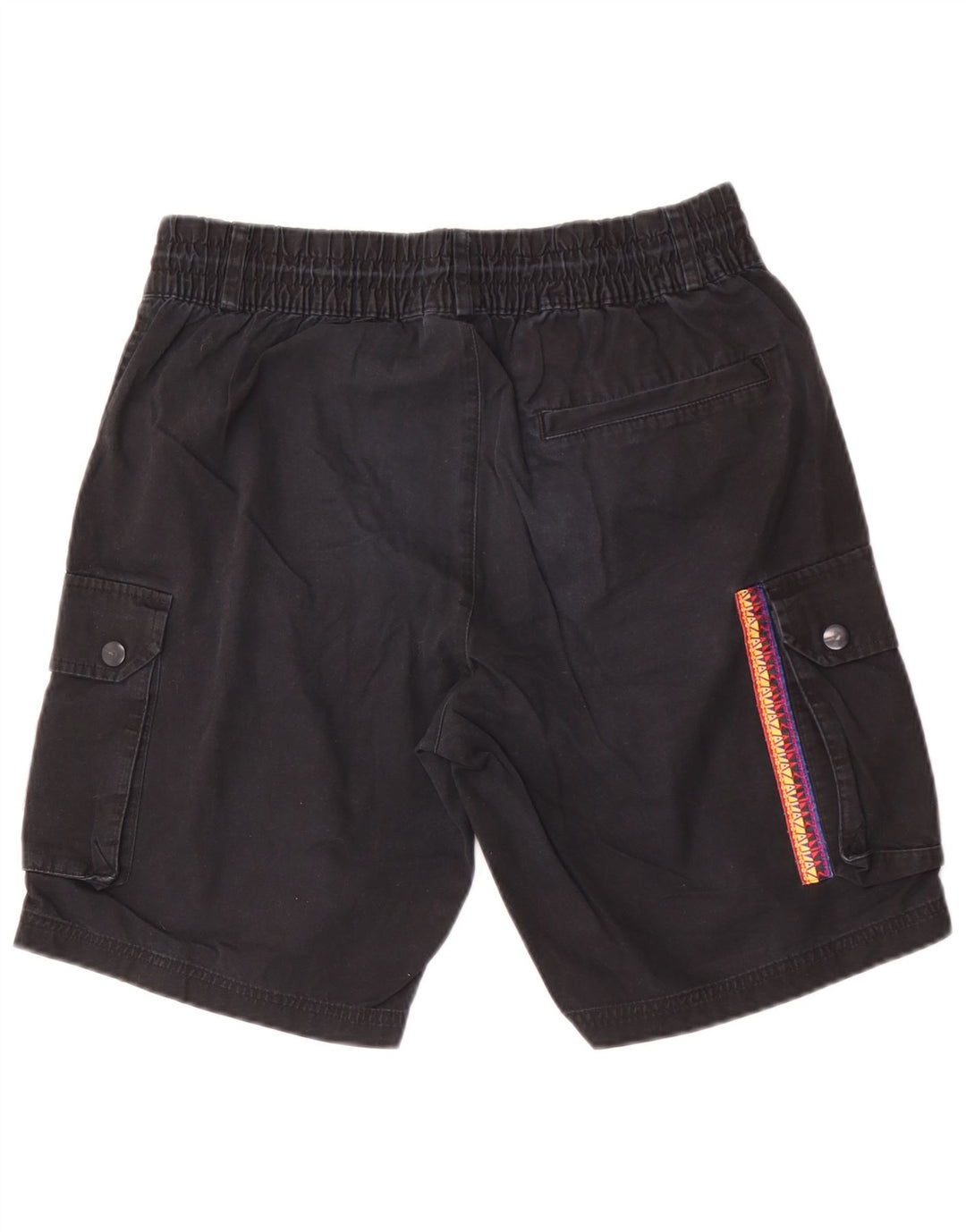 Adidas Mens Cargo Shorts Médio W30 Algodão Preto