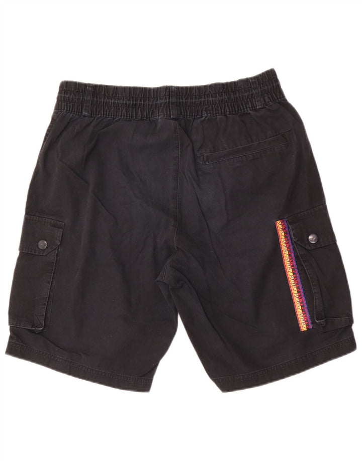 Adidas Mens Cargo Shorts Médio W30 Algodão Preto