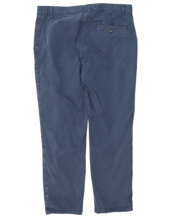 Calça Chino Feminina Marks & Spencer Reino Unido 16 Grande W36 L28 Azul Marinho