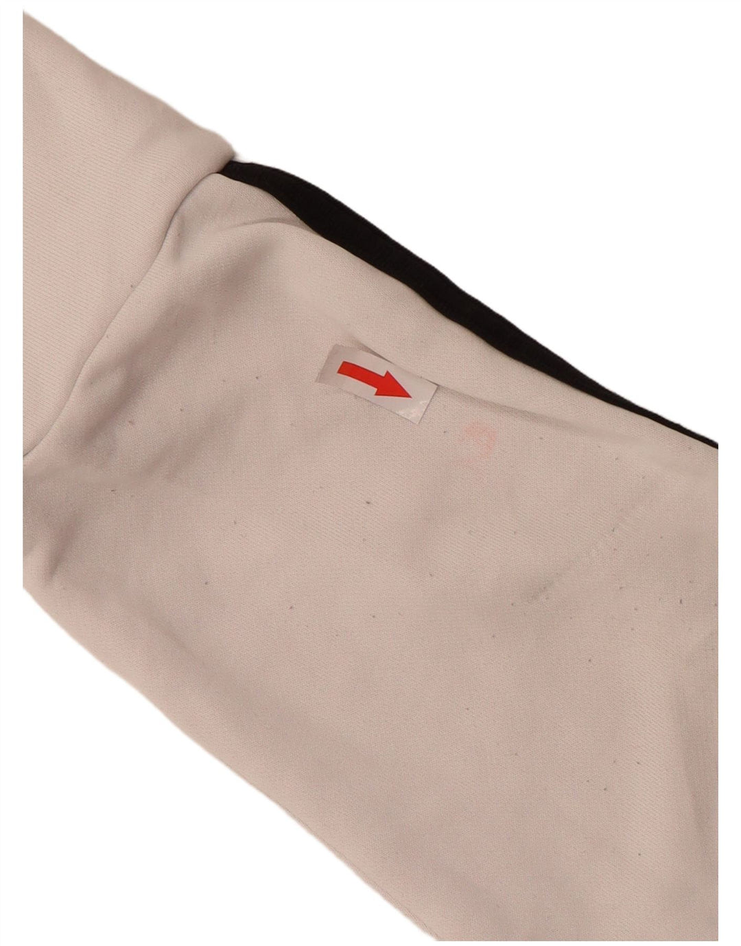 ADIDAS Womens Tracksuit Top Jacket UK 16 Grande Poliéster Branco