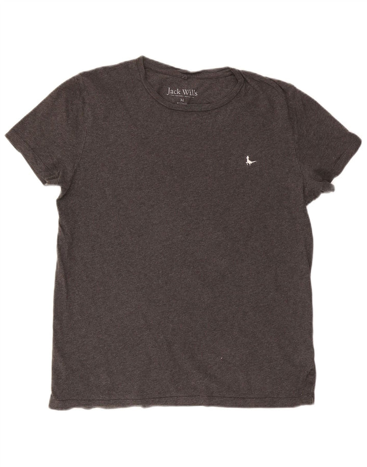 Camiseta masculina Jack Wills Top cinza médio algodão