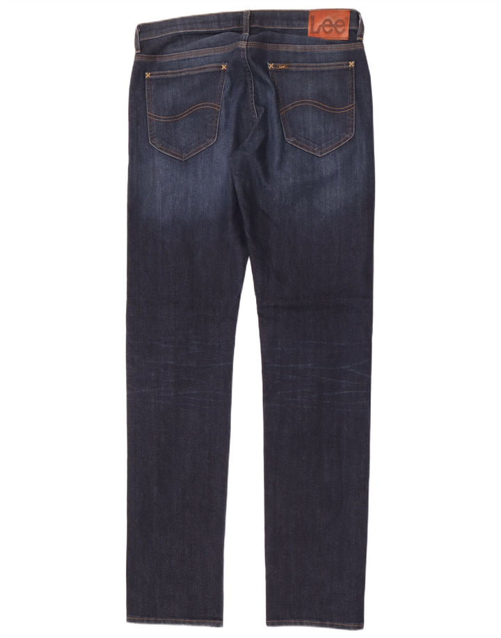 Lee Mens Daren Slim Jeans W33 L36 Azul Marinho Algodão