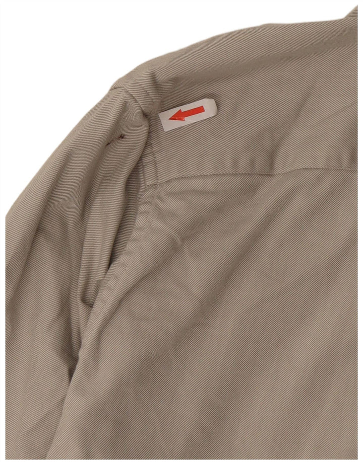 Camisa masculina Ted Baker tamanho 3 pequeno algodão off white