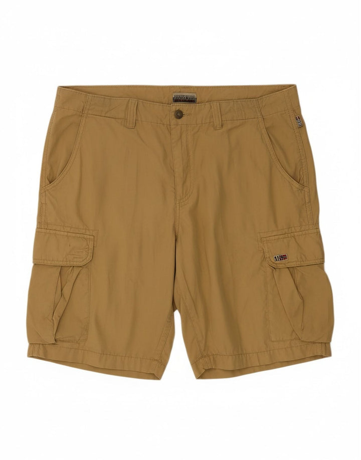 Shorts cargo masculino NAPAPIJRI W36 grande algodão bege