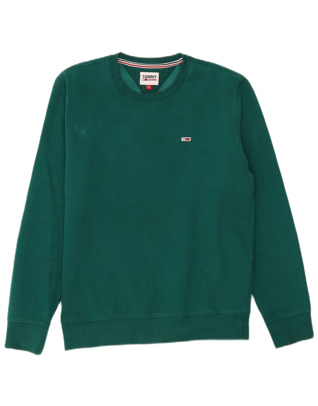 Tommy Hilfiger moletom masculino jumper médio algodão verde