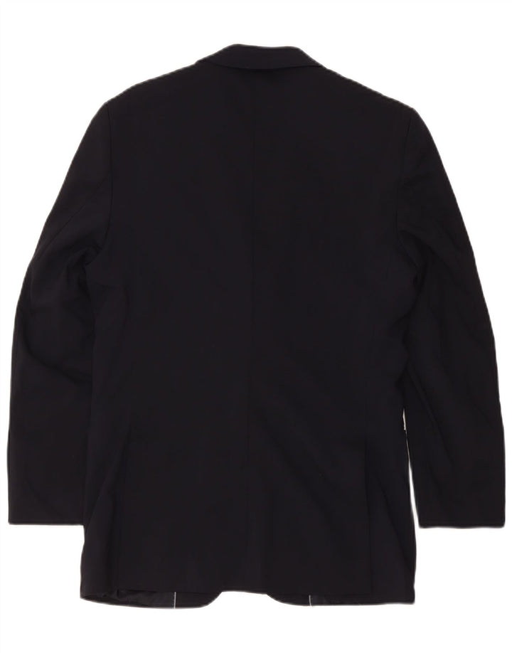 Jaqueta blazer masculina Massimo Dutti com 2 botões UE 46 pequena azul marinho