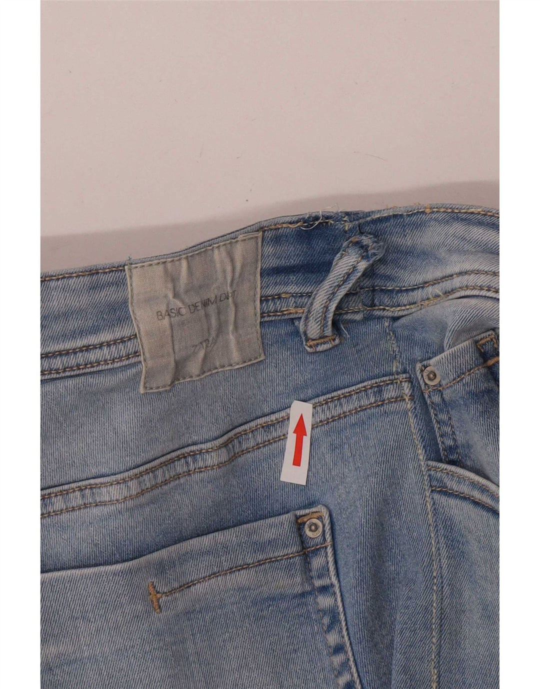 Zara Jeans Slim Feminino EU 42 Grande W32 L27 Azul
