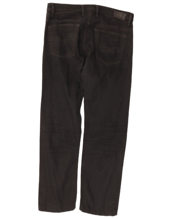 Jeans retos masculinos Diesel W33 L29 algodão preto