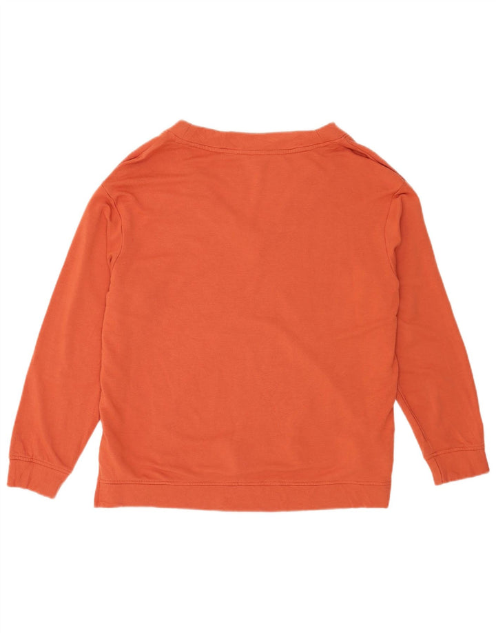 Orvis moletom feminino oversized jumper UK 16 grande laranja modal