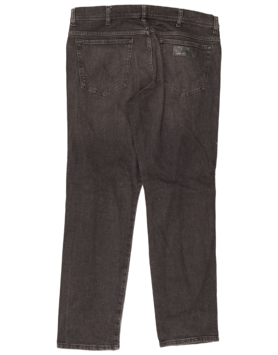 Wrangler Masculino Texas Slim Jeans W38 L34 Cinza Algodão