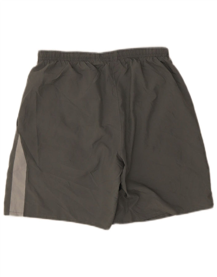 Shorts esportivos masculinos Nike Dri Fit pequeno cinza colorblock poliéster