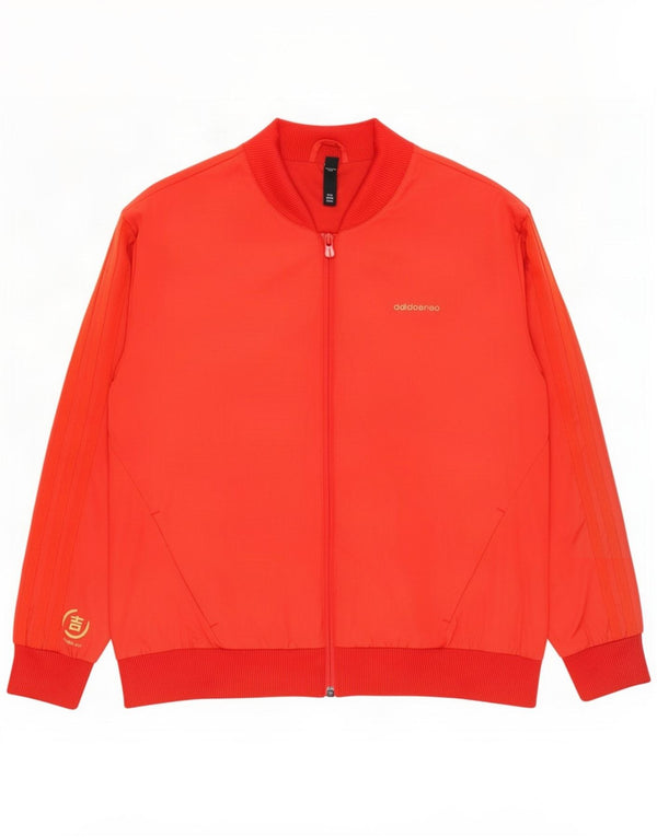 Adidas Womens Graphic Bomber Jacket UK 18 XL Vermelho Algodão