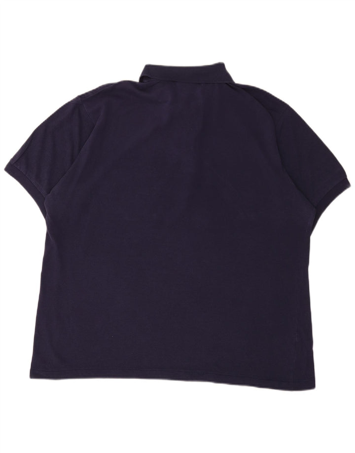 Camisa polo masculina Lacoste tamanho 5 grande azul marinho