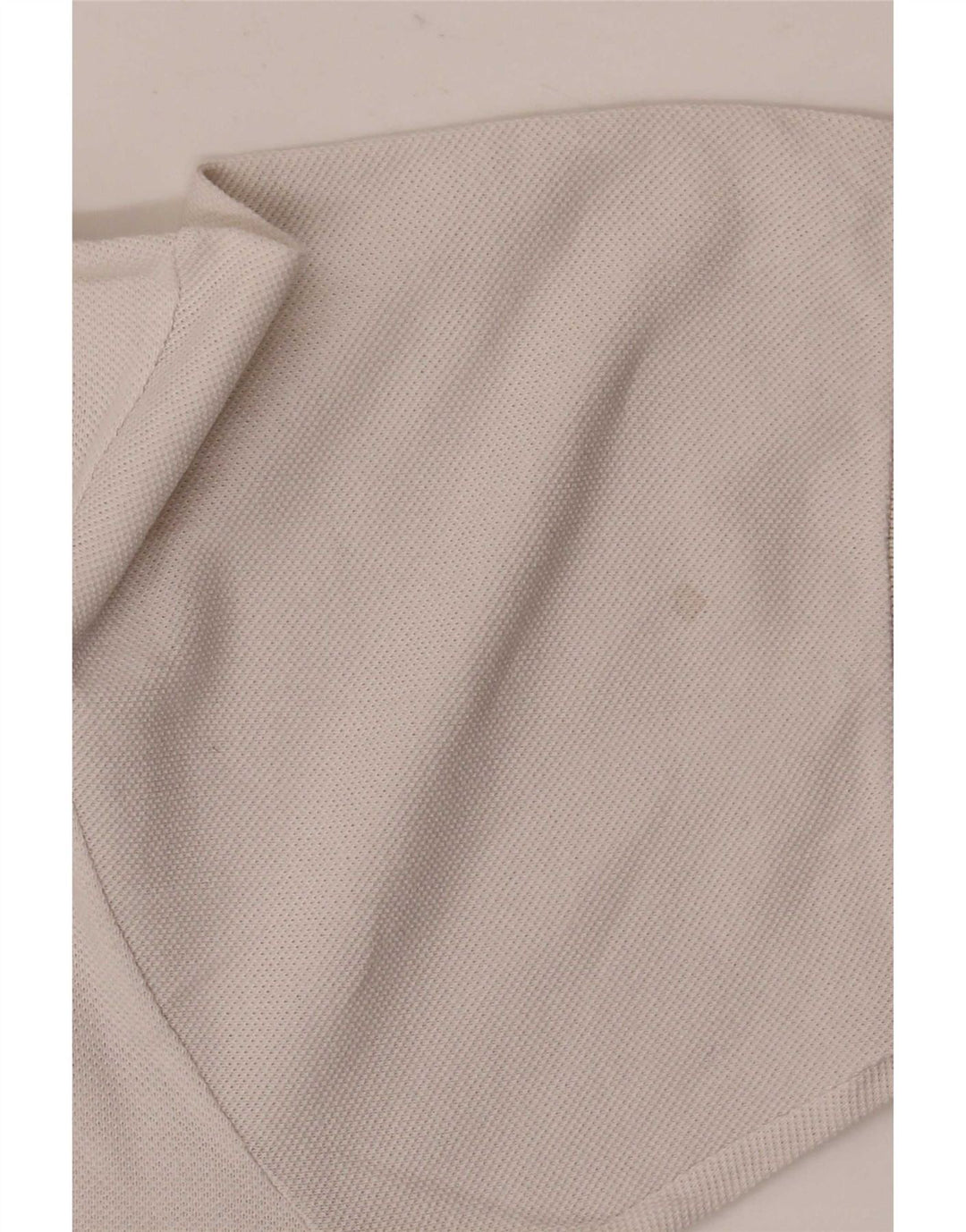 Camisa polo masculina Lacoste tamanho 4 médio algodão branco