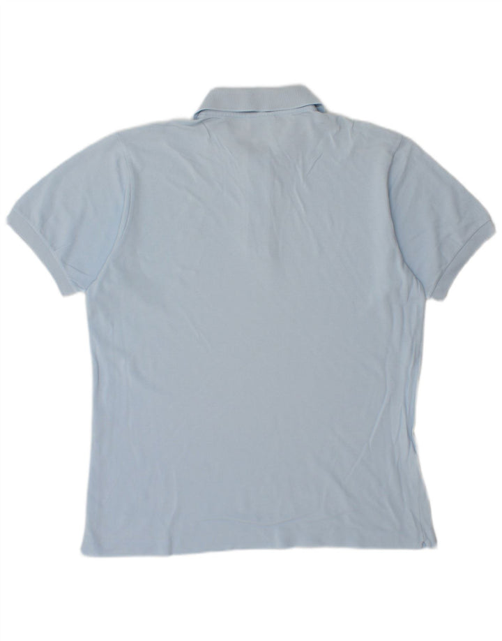 Camisa polo masculina Lacoste tamanho 3 pequeno algodão azul