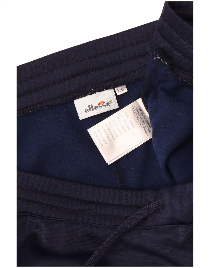 Calça de treino masculina Ellesse Joggers 2XL poliéster azul marinho
