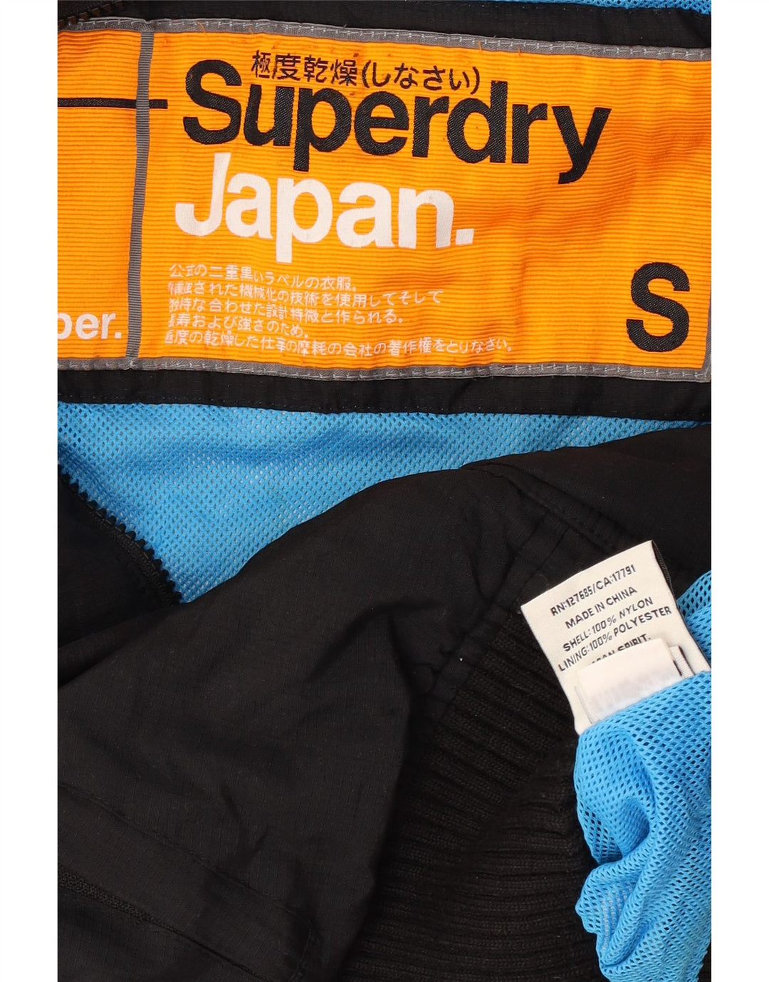 Jaqueta Bomber Feminina Superdry UK 10 Pequena Nylon Preto