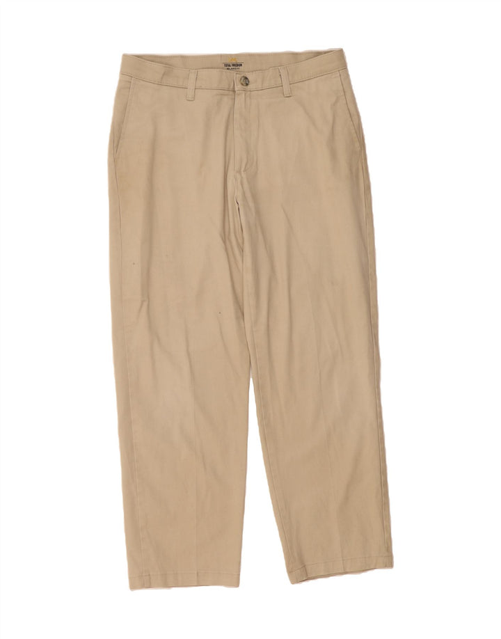LEE Mens Relaxed Fit Straight Chino Trousers W33 L27 Beige Cotton Vintage Lee and Second-Hand Lee from Messina Hembry 