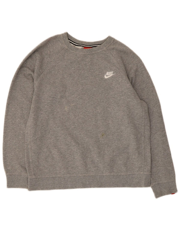 Moletom Nike Boys Jumper 13-14 Anos XL Cinza Algodão