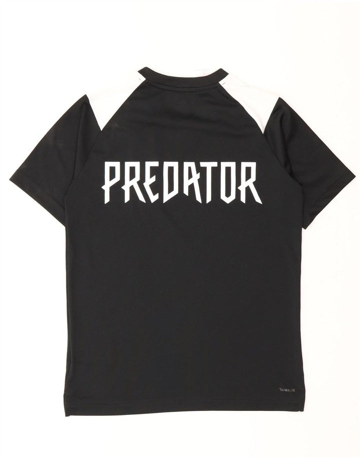 Camiseta Adidas Boys Predator Graphic Top 11-12 Anos Médio Preto