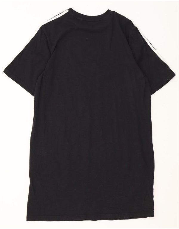 Adidas Camiseta Feminina Vestido UK 12/14 Médio Algodão Preto