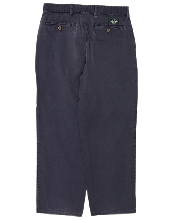 Dockers Mens Loose Fit Chino Calças W32 L30 Azul marinho