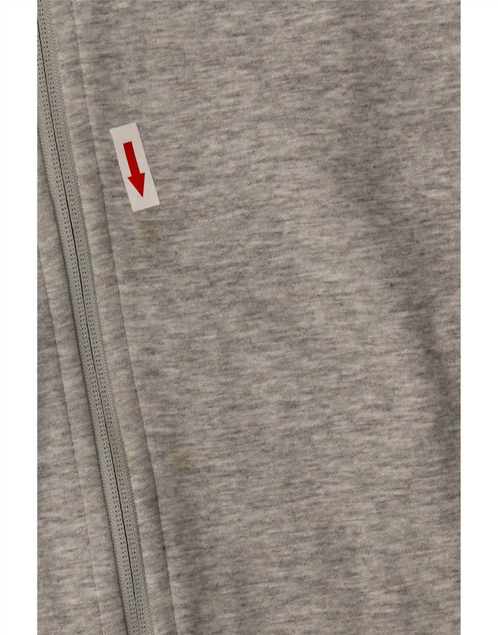 Suéter Puma masculino com capuz e zíper XL cinza algodão
