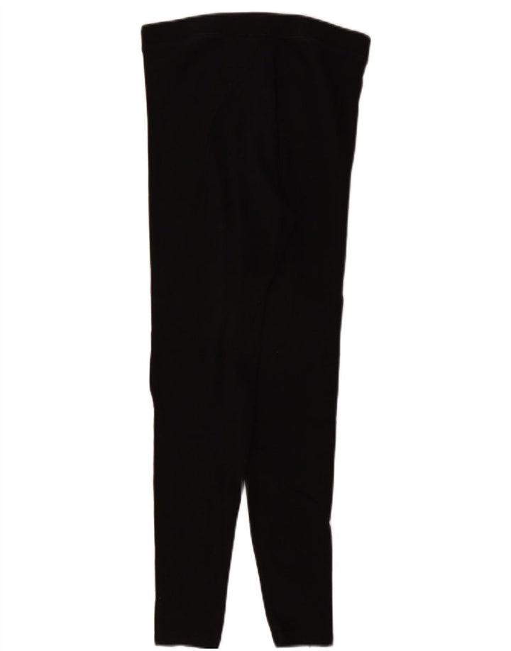 Leggings femininos Marks & Spencer Reino Unido 8 pequeno algodão preto