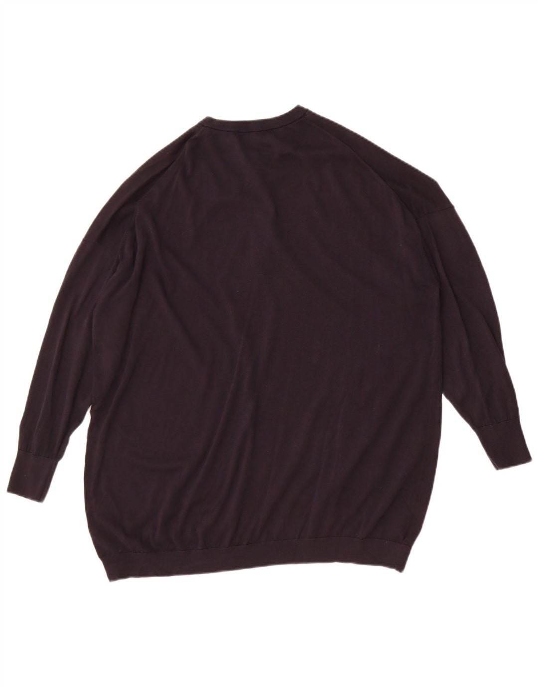 Zara Suéter feminino oversized com gola redonda Reino Unido 6 XS azul marinho