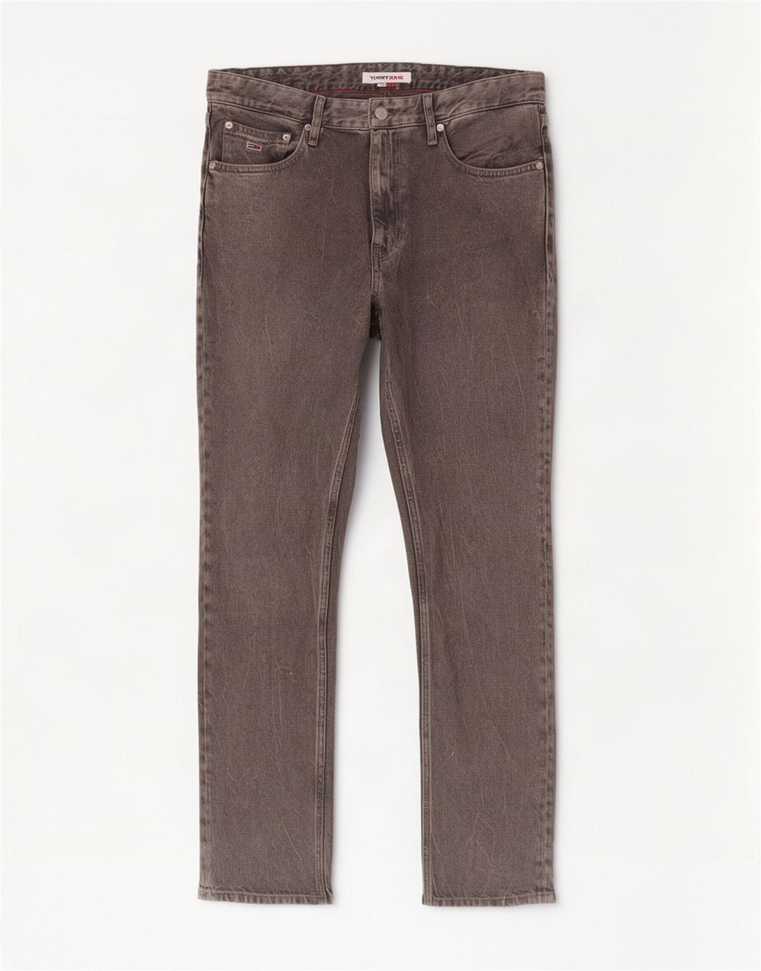 Jeans retos masculinos Tommy Hilfiger W33 L32 algodão cinza