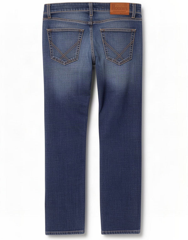 Roy Rogers Mens Straight Jeans W32 L28 Azul Algodão