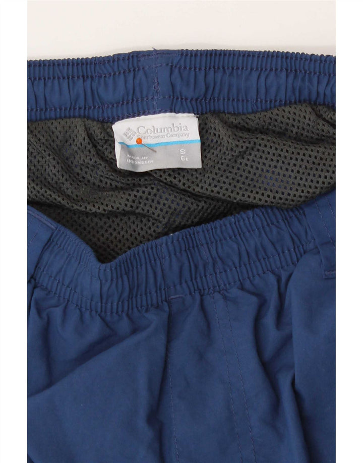 Columbia Mens Cargo Sport Shorts Pequeno Azul Marinho Nylon