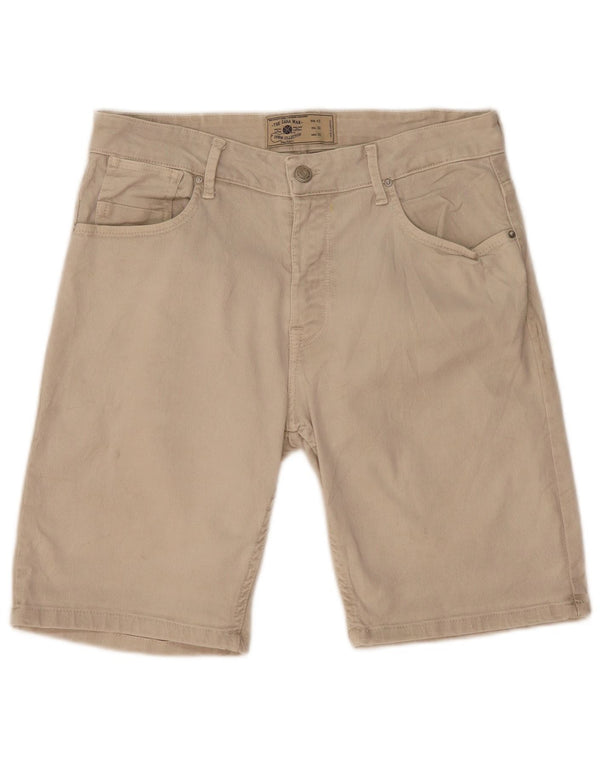 Zara Mens Casual Shorts EU 42 Large W32  Beige