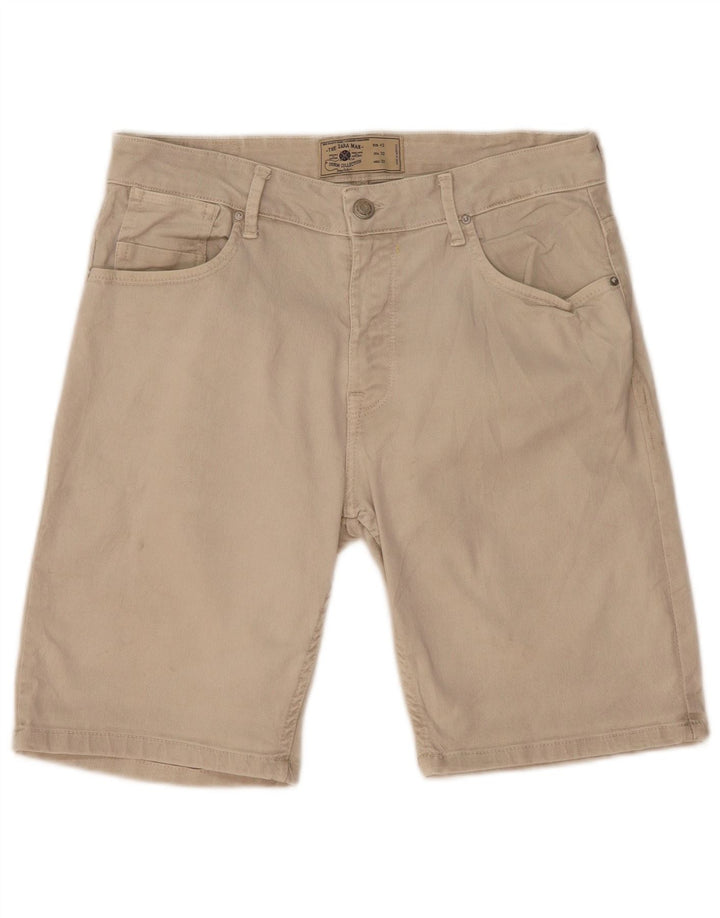 Zara Mens Casual Shorts EU 42 Grande W32 Bege