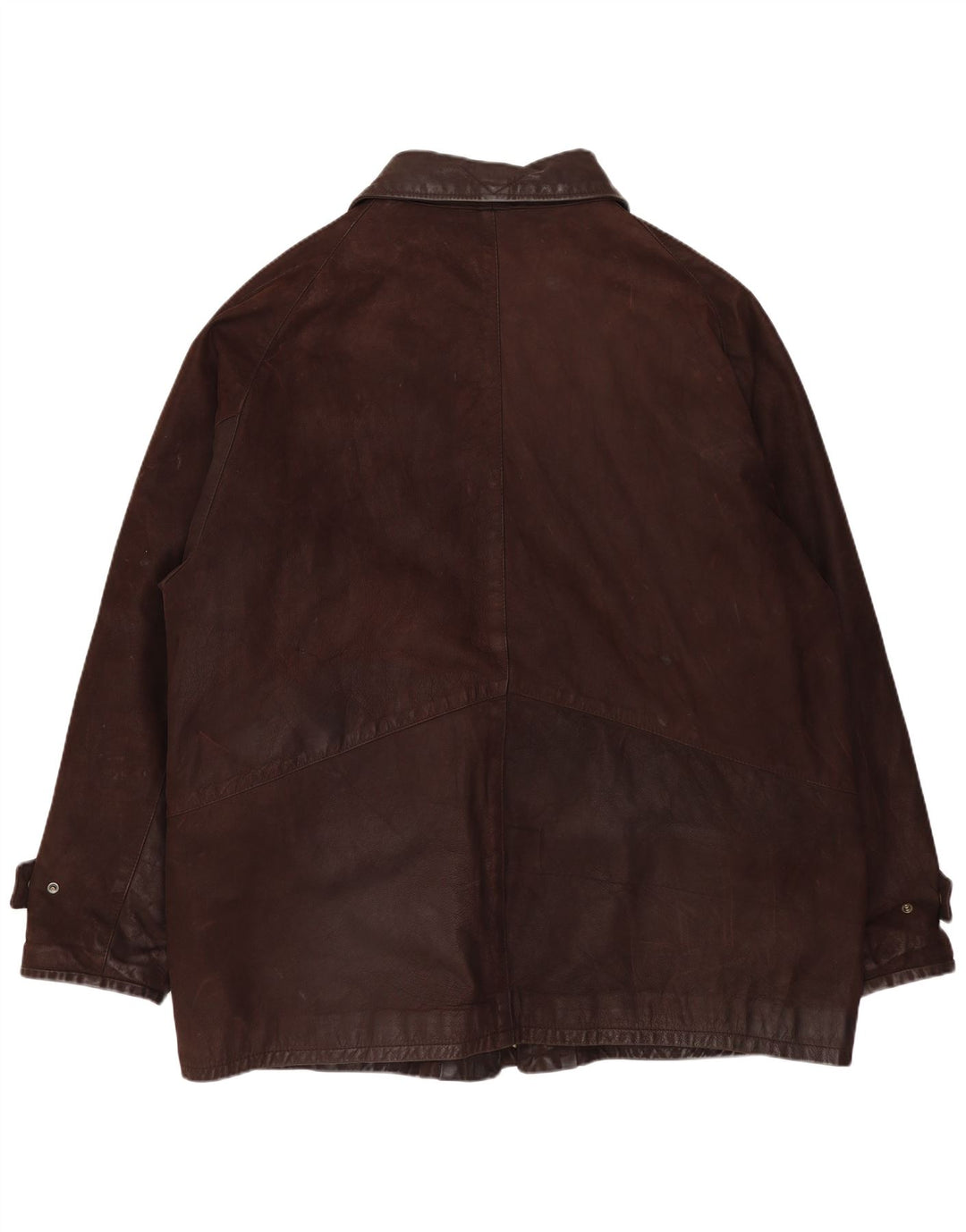 Jaqueta de couro masculina VINTAGE UK 42 XL couro marrom