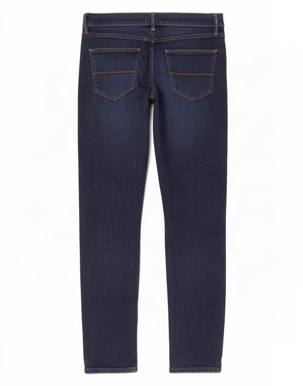 Marks & Spencer Mens Slim Jeans W36 L33 Azul Marinho Algodão