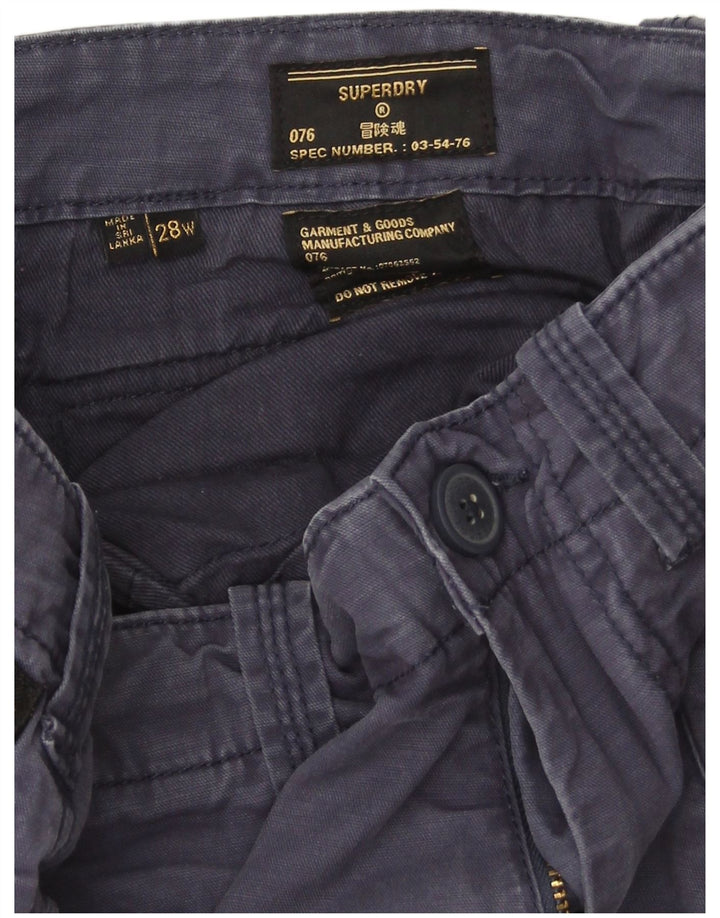 Shorts cargo masculino Superdry W28 pequeno azul marinho