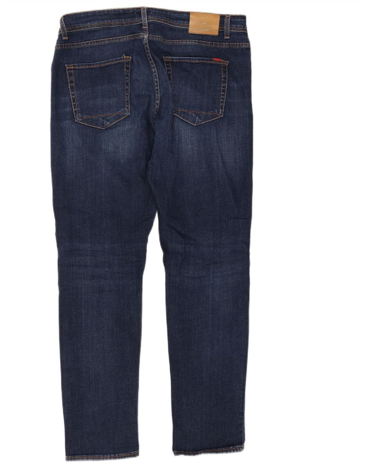 LIU JO Masculino Regular Fit Jeans Reto W38 L32 Algodão Azul