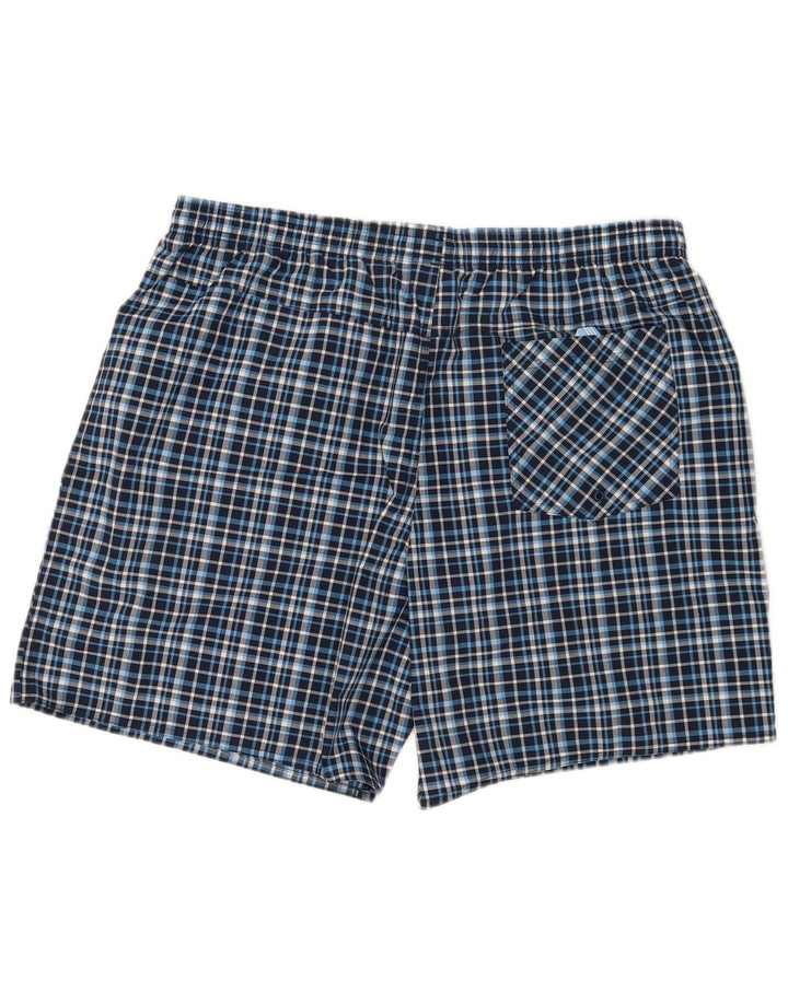 Shorts de natação masculino Adidas XL azul xadrez poliéster