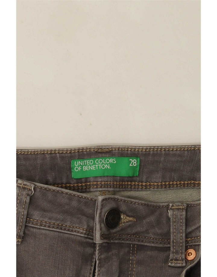 Calça Jeans Skinny Bootcut Feminina Benetton W28 L33 Cinza