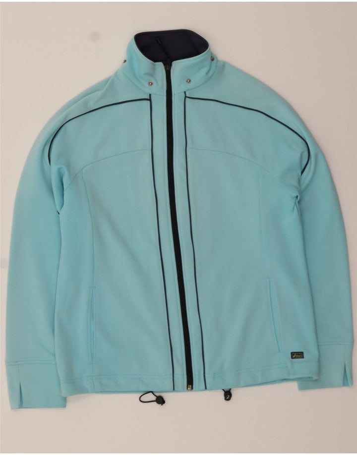 ASICS Womens Tracksuit Top Jacket UK 14 Medium Blue Polyamide Vintage Asics and Second-Hand Asics from Messina Hembry 