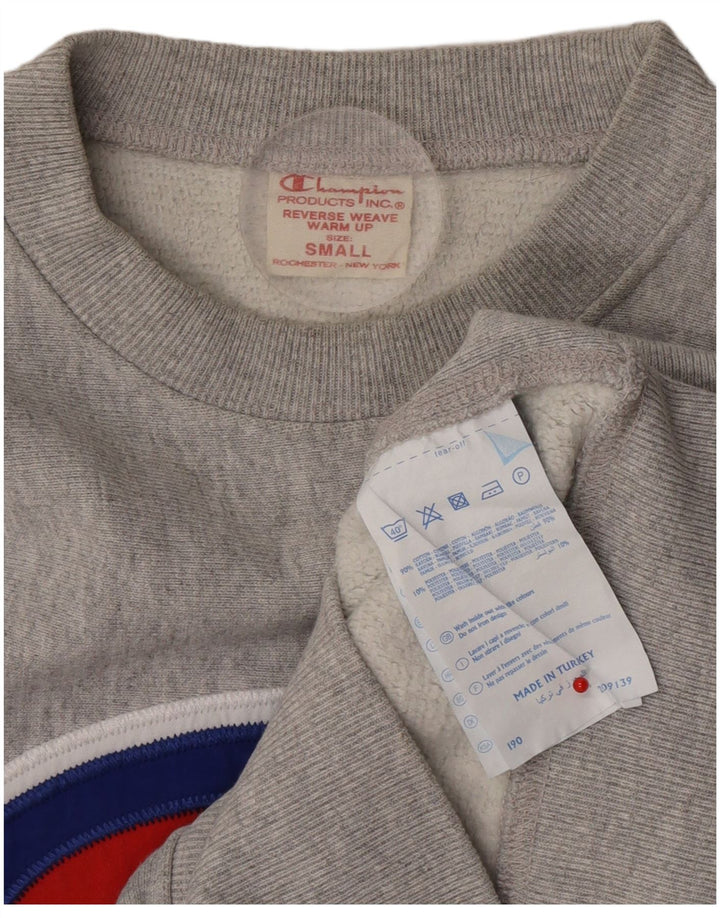 Champion moletom masculino gráfico jumper pequeno algodão manchado cinza